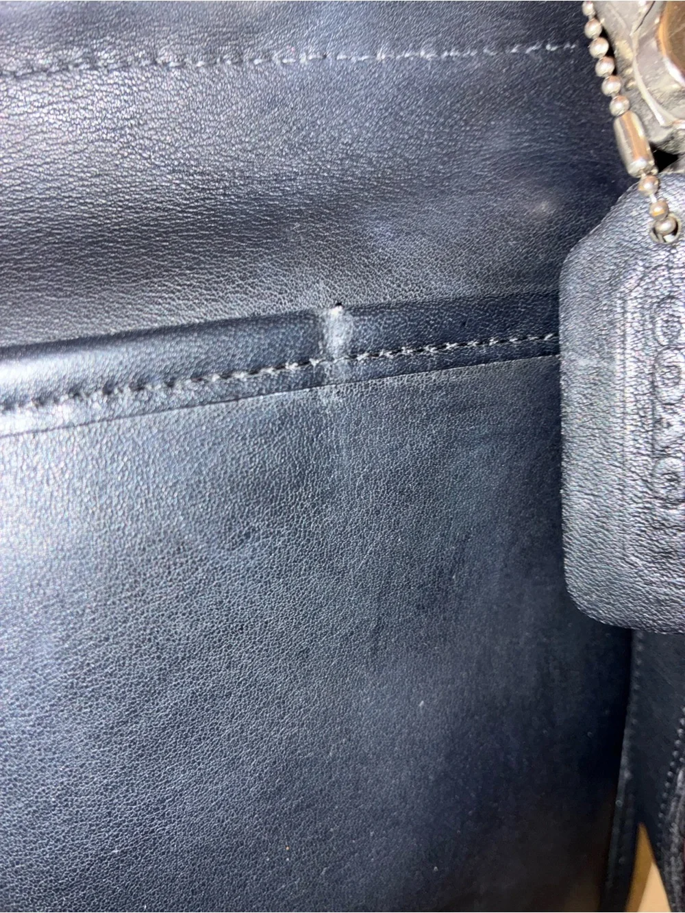 COACH 9927 Vintage Willis Black Leather Crossbody